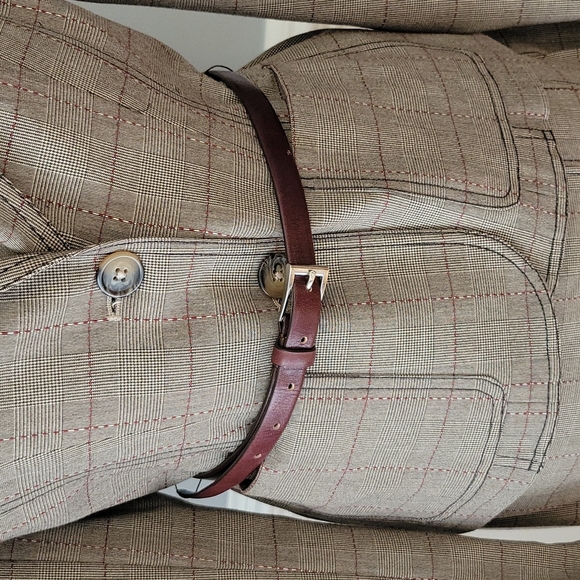 DKNY Taupe/Brown Skirt Suit Women Size 4-6 - Picture 4 of 12